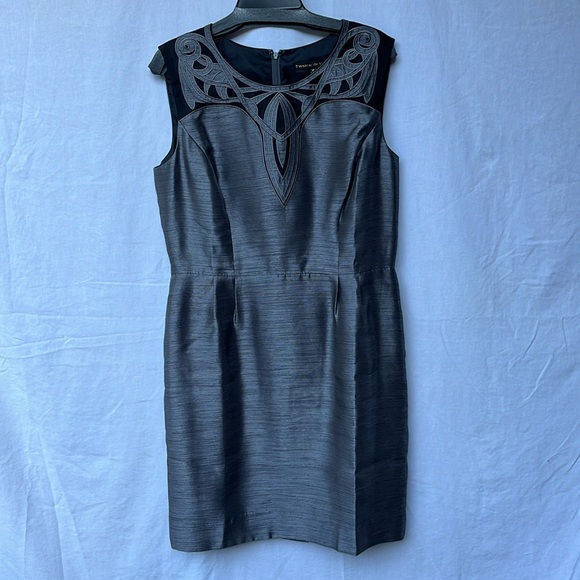 Preston & York Shimmering Gray 2 piece Dress & Jacket. Sz 10/12 - Picture 8 of 14